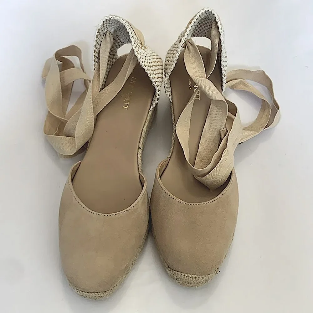 LK Bennett Maureen Trench Suede Espadrilles Size 11.5